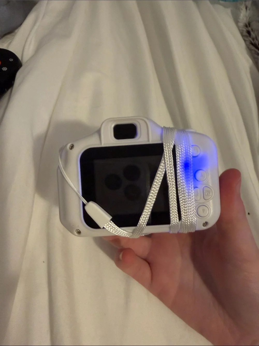 Target White Compact Camera with Wrist Strap